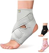Bracoo Ankle Support Brace For Men & Women, Adjustable Compression Sleeve Strap Wrap, Sprain, Art...
