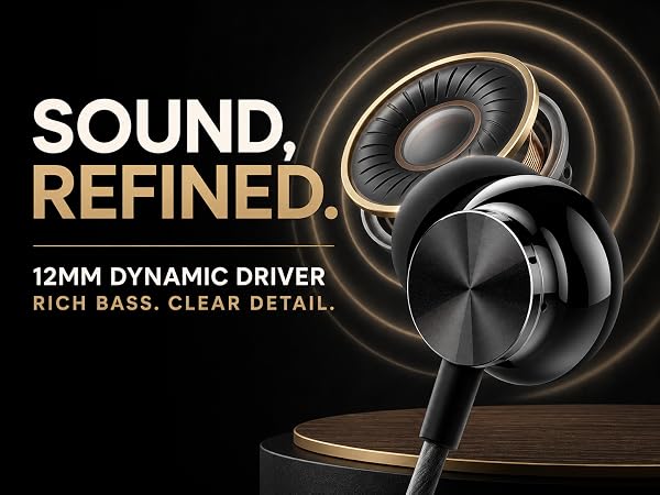 Black Betron BS10 wired earbuds displayed with an internal driver component diagram.