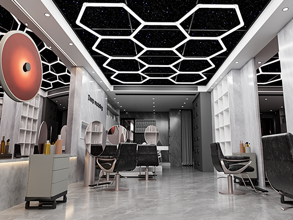 honeycomb lights ceiling
