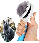 Cat Grooming Brush, Self Cleaning Slicker Brushes for Dogs Cats Pet Grooming Brush Tool Gently Re...