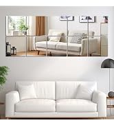 Vlush Full Length Wall Mirrors 11'' x 11'' x 10PCS Home Gym Full Body Mirror Full Length Mirror W...