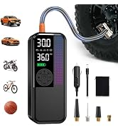 WEOLULI Tire Inflator Portable Air Compressor, 150 PSI Cordless Air Pump