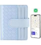 Smart Women Wallet with Find My, Wallet Tracker, RFID Blocking Bifold Credit Card Holder, Left-Be...