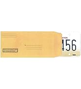 Printed License Plate Envelopes - Moist and Seal (100 Pre-Printed per Pack)