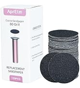 120pcs Replaceable Sandpaper for Electric Foot Callus Remover, 80 Grit Coarse Sandpaper Refill Discs