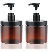 Cosywell Pump Bottle Dispenser Shampoo and Conditioner Dispenser 2 Pack 16.9oz/500ml Wide Mouth H...
