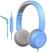 Kids Headphones for School with Microphone Link Dream Stereo On-Ear Folding 85/94dB Volume Contro...