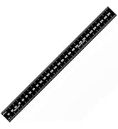 PEC Tools 300mm (12in) Steel Ruler, High Contrast, 0.035" Thick X 1" Wide, Dual-Sided Accuracy of...
