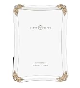 GIFTY GIFTY Jeweled Enamel Thin Border Photo Frame / 4x6 In | For Wall or 2-Way Tabletop Display ...