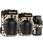 BOSONER Kids/Youth/Adult Knee Pad Elbow Pads Guards Protective Gear Set for Wrist Guards Roller S...