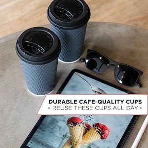disposable coffee cups with lids 16oz