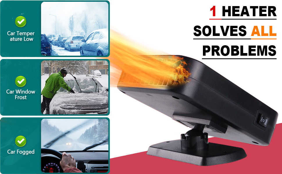portable heater windshield defroster car defroster 12v heater heater for car car heater 12v