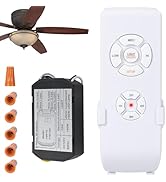 Ceiling Fan Light Remote Control Kit with Ultra-Small Receiver – Ceiling Fan Speed, Timer & Light...