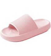 HUXMEYSON Cloud Slippers for Women and Men, Pillow Slippers Super Soft, Thick Sole Slides for Wom...