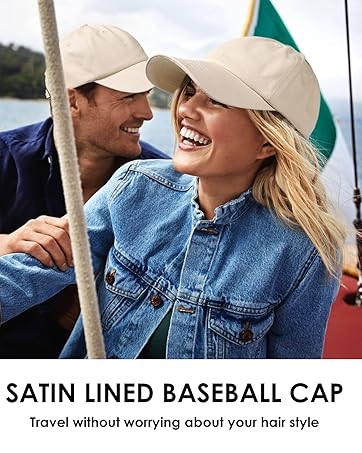 satin lined baseball cap