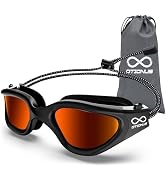 Otionus Swim Goggles, Polarized Adult Swimming Goggles Bungee Strap No Hair Pulling Anti-fog Pool...
