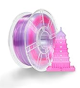 iBOSS Gradient PLA Plus 3D Printer Filament 1.75mm+/-0.02mm, 1kg Spool (2 2lbs) Transparent Dual ...