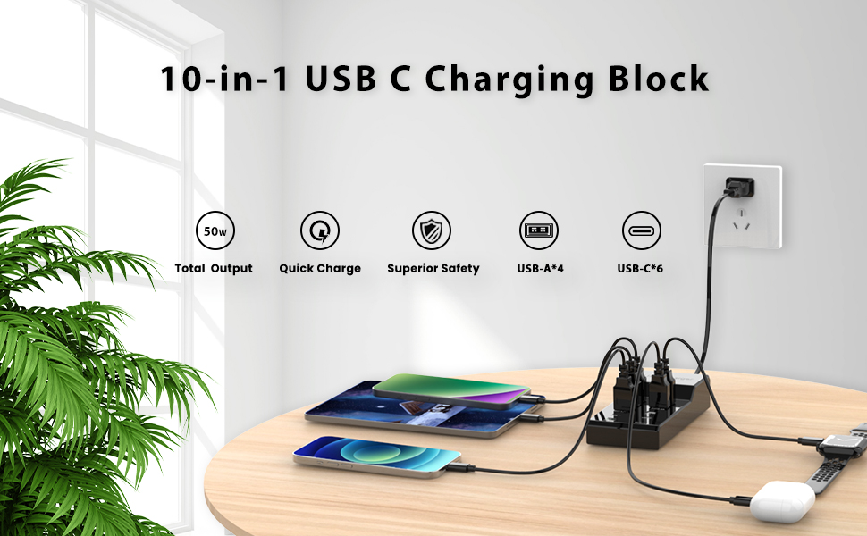 usb charger block
