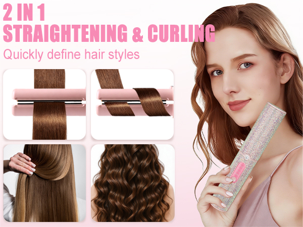 2-IN-1 STRAIGHTENING & CURLING
