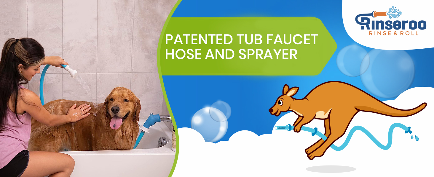 sink bathtub tub shower hose 5ft sprayer handheld indoor portable patio bath dog pet cat kitchen