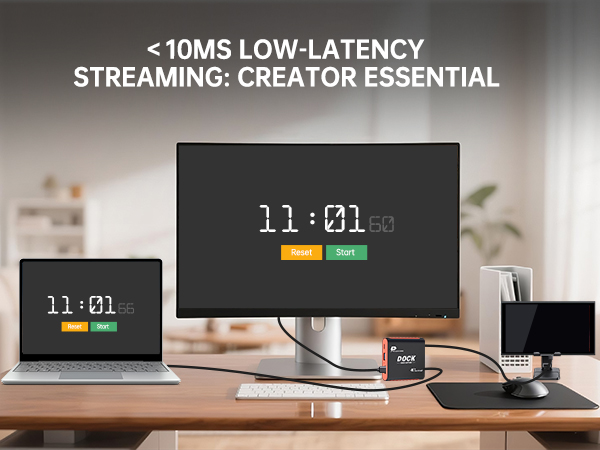 2-in-1 Switch Dock & Capture Card enables sub-10ms low-latency streaming