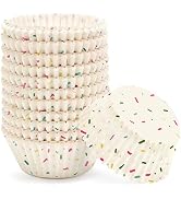 qiqee Cupcake Liners Muffin Cupcake Cups 300-Count Food Grade Candy Design Cupcake Papers Baking ...