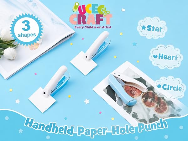 3 Pack Paper Craft Hole Punch Shapes
