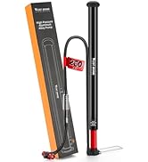 WEST Biking Updated Bike Pump with Gauge, High Pressure 260Psi, Bicycle Floor Pump Inflator for R...