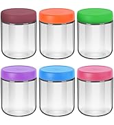 EONJOE 16oz Glass Jars for Overnight Oats Snacks Salad Yogurt Pudding Cereal Candy Storage Contai...
