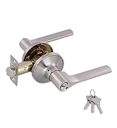 Door Levers Interior Keyed Difference Entry Front/Bedroom Door Handles for Left and Right Opened