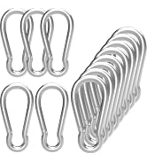 12PCS 2 Inch Small Carabiner Clip, Spring Snap Hook, Heavy Duty Galvanized Steel Keychain Carabin...