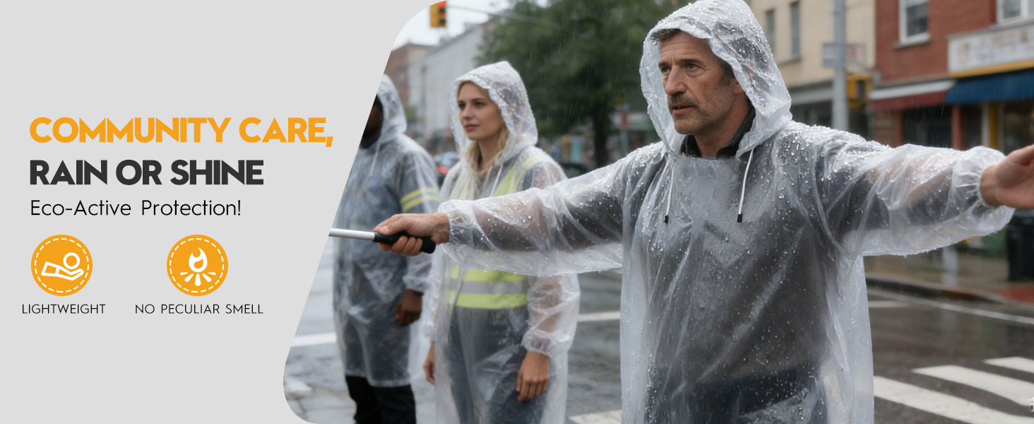 Perfect for Emergencies - Stash in cars, offices, or kits for unexpected downpours.
