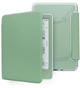 HOICHOE Case for 6" Kindle 11th Generation 2024/2022 Release, Light PU Leather Cover and Transpar...