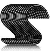 3 Inch 12 Pack Small S Hooks,Heavy Duty S Hooks for Hanging Plants,Vinyl Coated Non Slip S Hooks ...