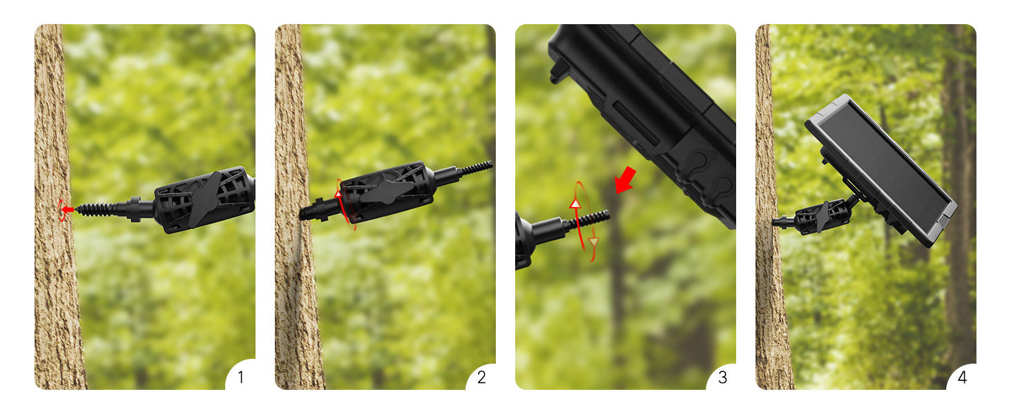 Solar panel tree mount