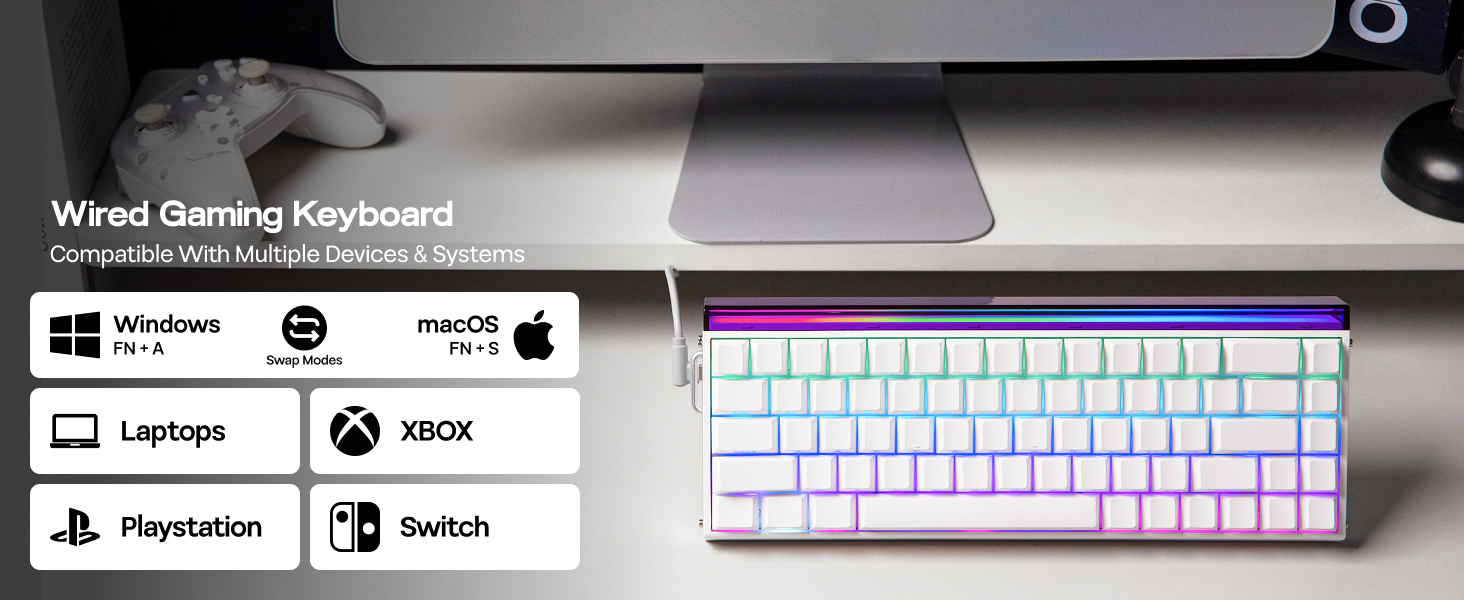 Wired Magnetic Gaming Keyboard