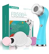 VOYOR Facial Cleansing Brush Rechargeable, Spin Face Brush Waterproof 5-in-1 Body Brush Set for D...