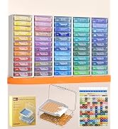 Redtwo 60pcs Diamond Painting Storage Containers Trays with Two Layers, 3-in-1 Diamond Painting T...