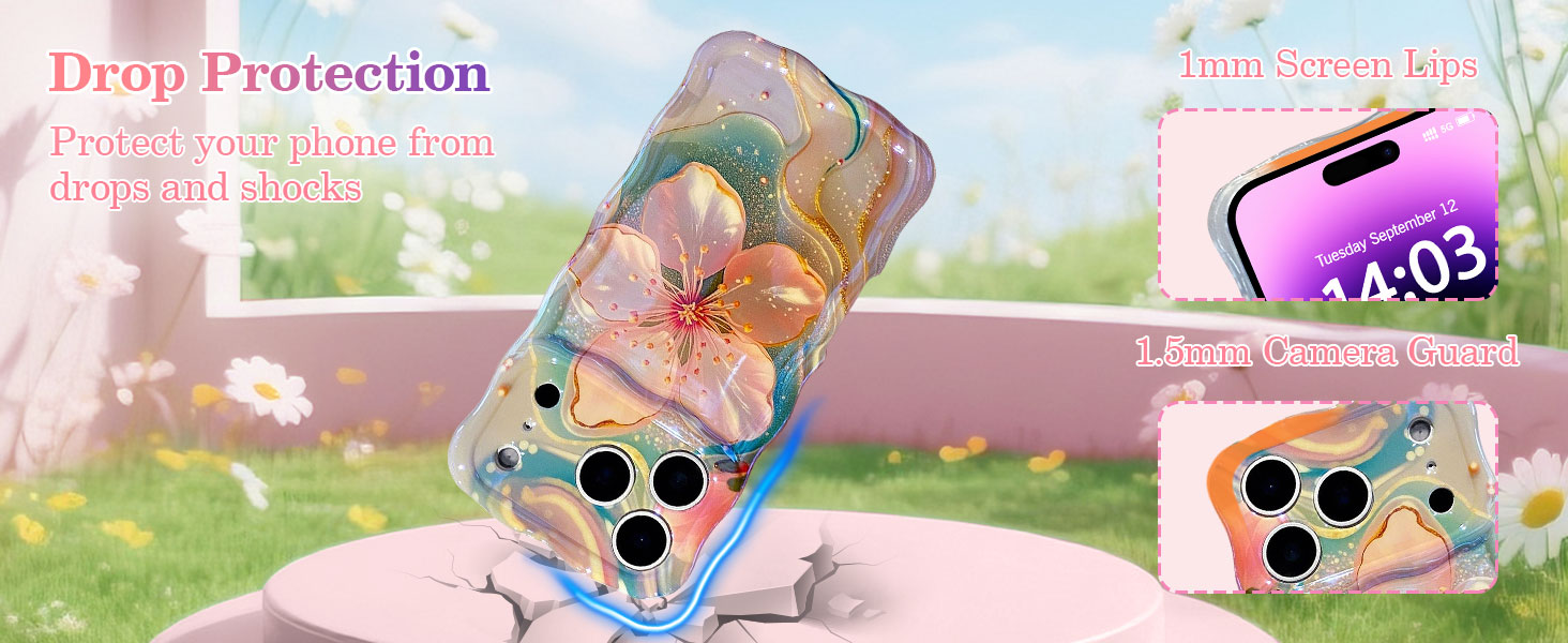 Raised Bezels Protection: Protects your screen and camera from scratches, scrapes and impacts.