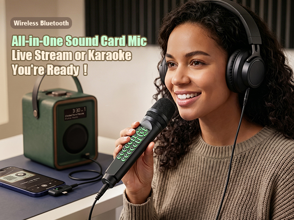 Live Sound Card Microphone