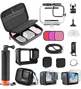 FitStill Carrying Protective Case Include 60M/196FT Underwater Waterproof Shell&Dive Filters&Sili...