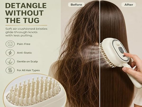 electric spray air cushion massage comb