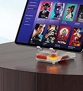 ANCwear Cell Phone Stand with Wireless Bluetooth 5.4 Speaker, Portable Speaker with TF Card Slot,...