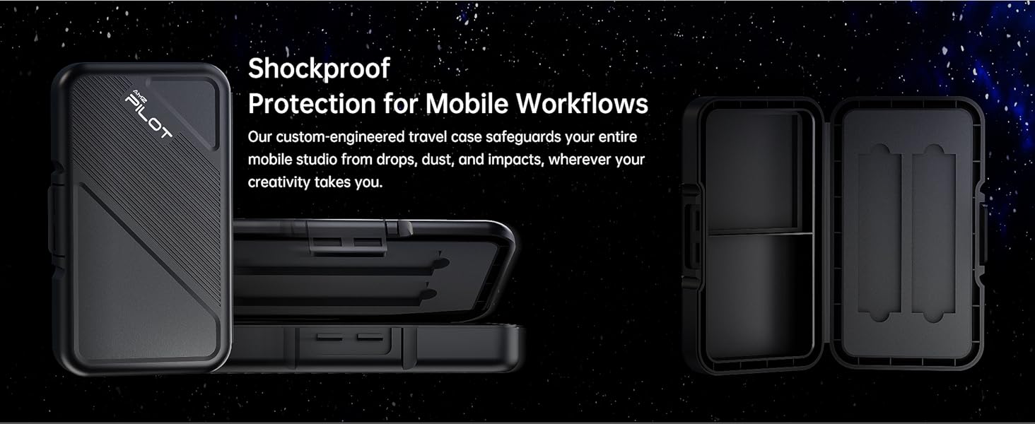 complete kit of the m.2 docking station with aluminum dock and storage case