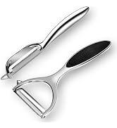 M Jingmei Vegetable Peeler Potato Peelers for Kitchen, Swivel Sharp Stainless Steel Peeler, Y and...