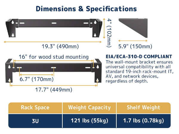 Dimensions and Specifications