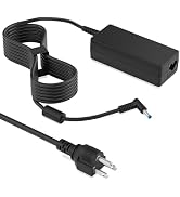 Charger for HP Laptop with 4.5mm Blue Tip, Replacement Power Cord & Adapter Compatible with HP Pa...