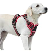 Eagloo Dog Harness for Large Dogs, Easy Wearing with 3 Buckles, Adjustable No Pull Pet Harness wi...