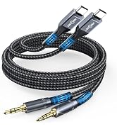 LERTOSEN USB C to 3.5mm Audio Aux Jack Cable, (2-Pack) Type C Adater to 3.5mm Headphone Car Stere...