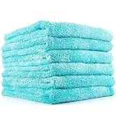The Rag Company - Eagle Edgeless 450 (6-Pack) Professional Korean 70/30 Blend Super Plush Microfi...
